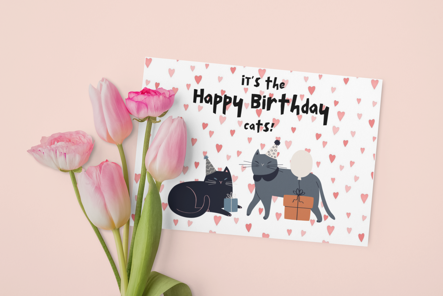 The Birthday Cats card