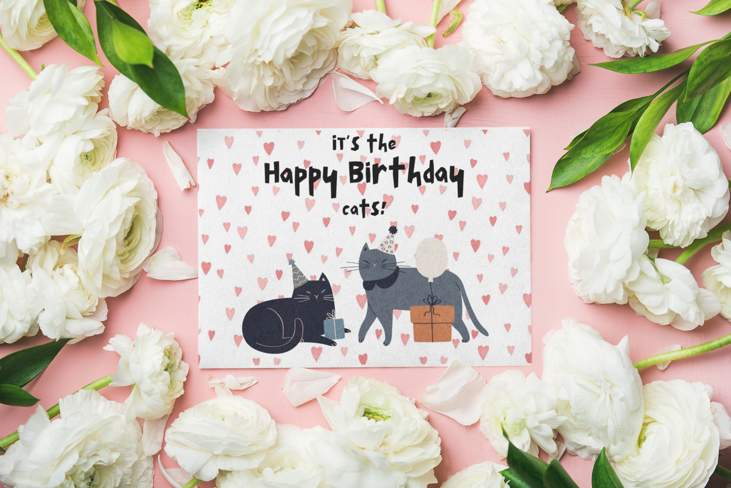 The Birthday Cats card